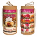 Flowering Green Tea 12 Count Variety Pack with Gift Canister set of 2