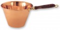 Solid Copper Polenta Pan with Wooden Handles  5 Quart