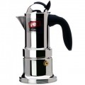 Vev Vigano Kontessa Black Handle Epresso Pot  4 Cup