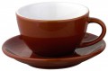 Italian Brown Cappuccino Cups Set of 6
