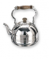 Stainless Steel Windsor Whistling Teakettle with Wood Handle